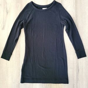 GUC Lou & Grey Black 3/4 sleeve shift dress size Medium